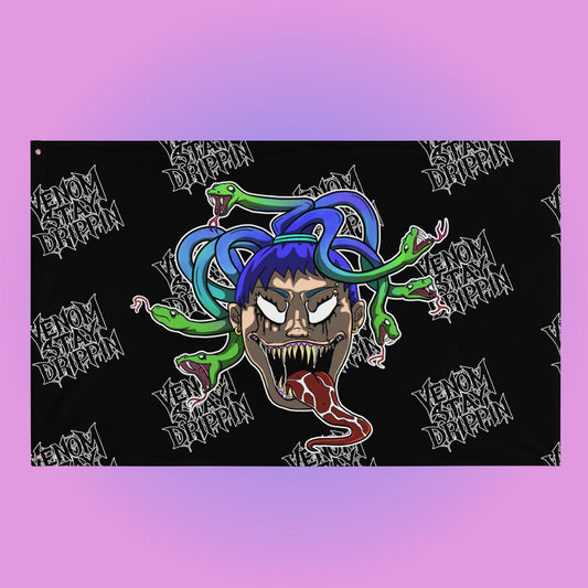 VenomStayDrippin Logo Flag