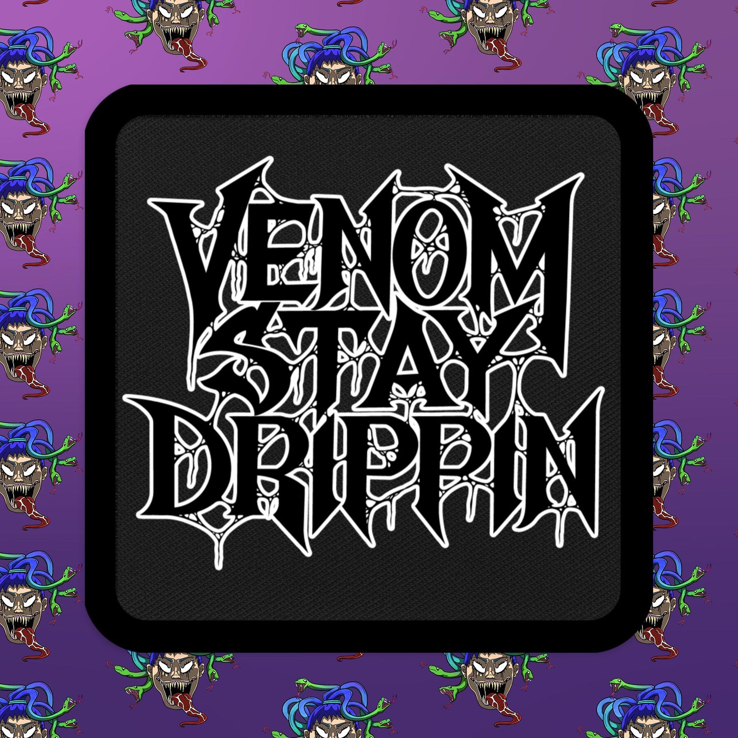 VenomStayDrippin Text Logo patch